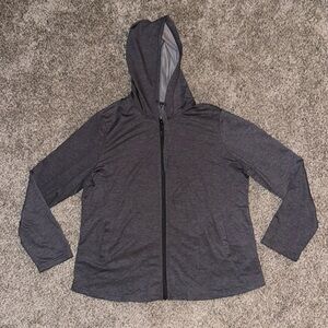 Grey full zip hoody